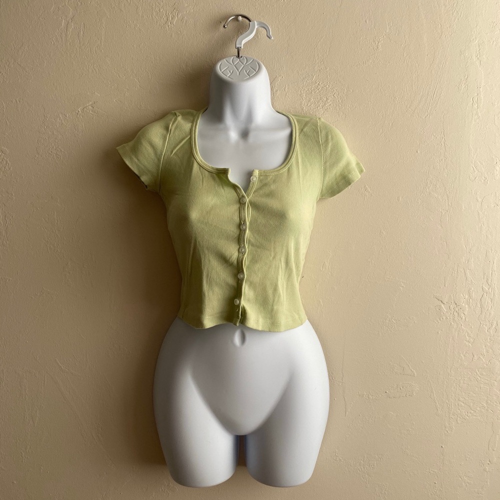 Brandy Melville Green Zelly Top